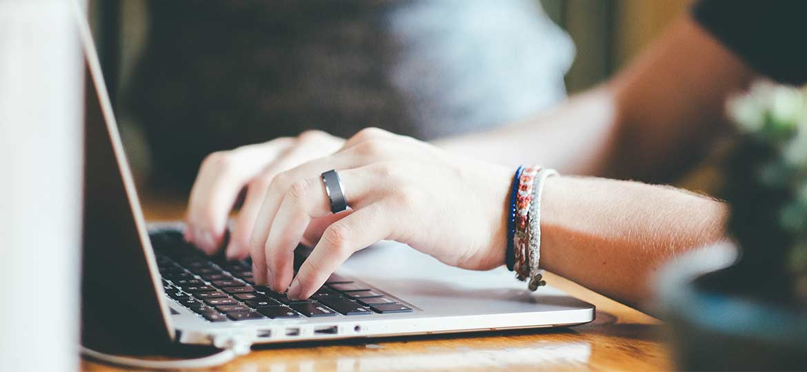 Person Working on Laptop
